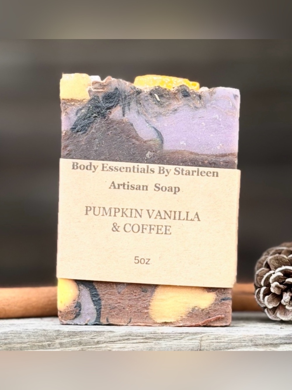 Hand Crafted Pumpkin Vanilla & Coffee Soap  Artisan